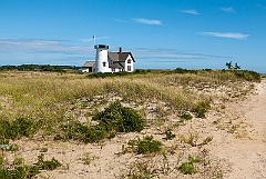 Stage Harbor Light on Cape Cod National Seashore